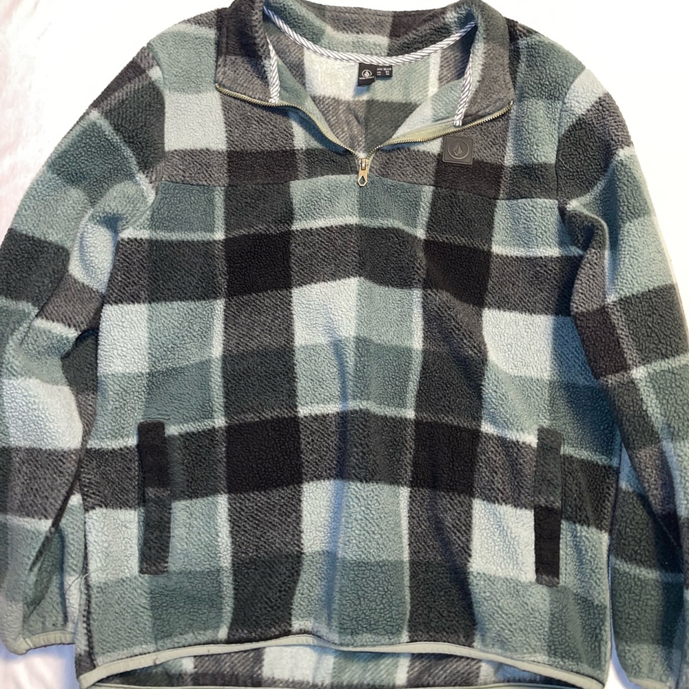 Green & Gary Flannel Volcom Pull Over
